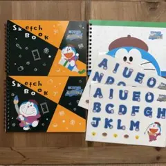映画ドラえもん のび太の絵世界物語 ミニスケッチブック 3冊 シール 2枚のサムネイル