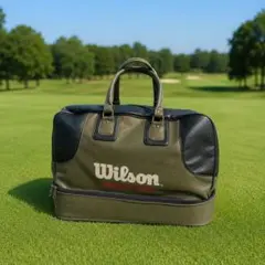 激レア Wilson ボストンバッグ レザー ゴルフ 2層式 大容量のサムネイル