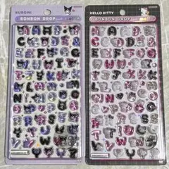 【正規品】新作クロミ・ハローキティ ボンボンドロップシール文字