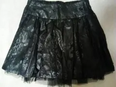 レザースカート ヒョウ柄