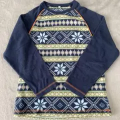 長袖カットソー 140cm 雪の結晶柄