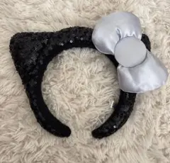 USJ キティーちゃん カチューシャ シルバーリボン付き