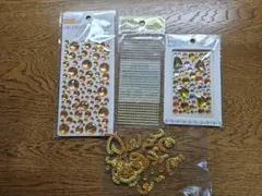 【匿名配送】 デコレーションシール オレンジ 黄色