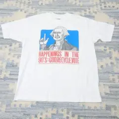90s Hanes ヘインズ リキテンスタイン風 ワシントン Tシャツ XL