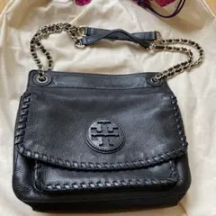 極美品✨トリーバーチ マリオン レザー 2way チェーン ショルダーバッグ 黒