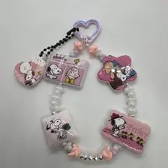ラスト1点♡ ピンクスヌーピーストラップ