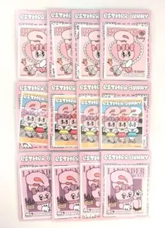 【新品未開封】エスターバニー セブンイレブンステッカー3種×各4 計12枚セット