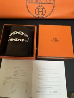 HERMES シェーヌダンクル パンク バングル サイズ16 H124406B - メルカリ