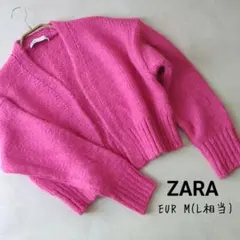 ZARA ニットカーディガン フューシャピンク EUR M(L相当)のサムネイル