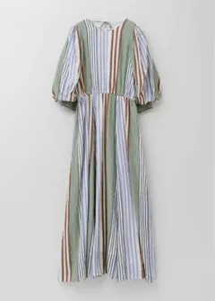 極美品ꕥヌキテパ 昨年 完売品 コットンボイルストライプウエスト