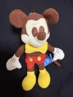 レトロ ディズニー ミッキーマウス ぬいぐるみ マスコットキーチェーン