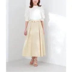 【再値下げ！新品】ナチュラルビューティーベーシック スカート イエロー S