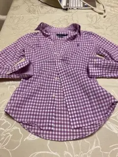 【美品】ラルフローレン ギンガムチェックシャツ　ボタンダウンシャツ