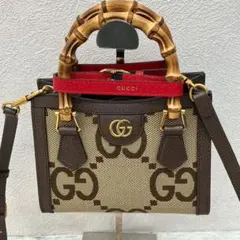 美品　GUCCI ダイアナ　ジャンボGG スモールトート　655661