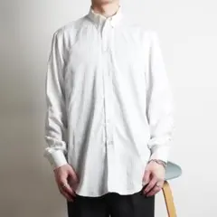 EMPORIO ARMANI ストライプ柄ワイシャツ ホワイト/FZ148