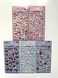 【正規品】ボンボンドロップシール　サンリオ第二弾　５枚セット