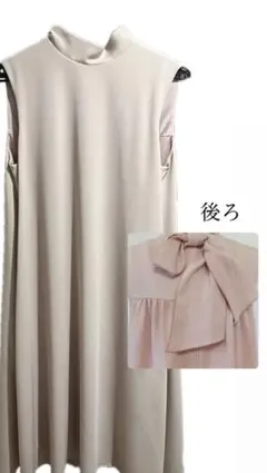 【FOXEY NEW YORK】リボンワンピース ピンク 膝丈 サイズ:38のサムネイル