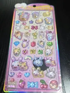 フワフワらびちゃん うるちゅる POP SEAL ぷっくりシール