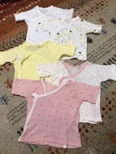 ベビー短肌着（50〜60cm） 5点セット　新生児　出産準備