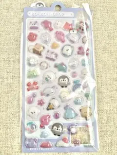 うみのいきもの ボンボンドロップシール
