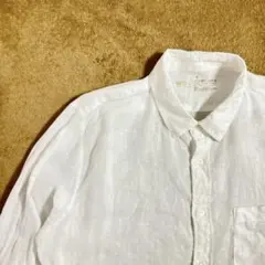 無印良品　リネンシャツ　レギュラーカラーシャツ