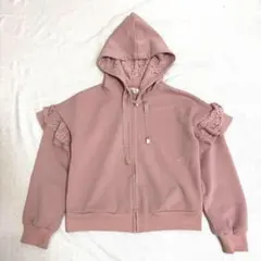 トッコクローゼット tocco closet パーカー レース フリル ピンクのサムネイル