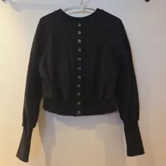 zozo購入 ap retro ブラック クロップド カーディガン