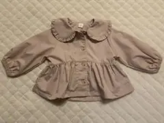 cottoli ピンク フリル付きアウター 90サイズ