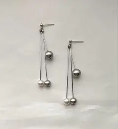 （109）ハンドメイドアクセサリー　シルバーピアス