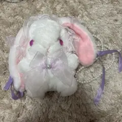 美品 ロリータ 垂れ耳うさぎ ぬいぐるみ うさぎ ポシェット
