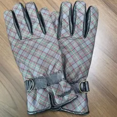Paul Stuart 裏フリースチェック柄 手袋
