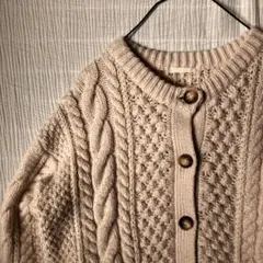 GU ケーブルコクーンカーディガン Sサイズ ベージュ　送料込