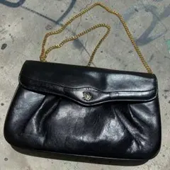 ❤️ヴィンテージ❤️クリスチャンディオール チェーンショルダーバッグ ポシェット 黒