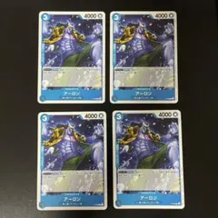 ワンピースカードゲーム　プロモ　P-048　アーロン　4枚