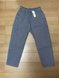 GU ストライプ イージーパンツ