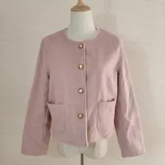 リバーシブル ノーカラージャケット