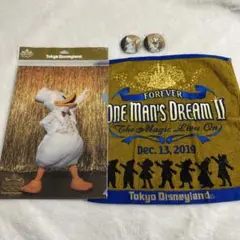 ディズニー　ワンマンズドリームⅡ　缶バッジ　クリアファイル　実写　タオル