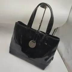 agnes b. アニエスベー トートバッグ ハンドバッグ ビニール ブラック