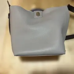 訳あり　ピンクベージュ　合皮　ショルダーバッグ　ロウェルシングス