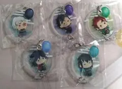 鬼滅の刃 ゆらふわアクリルマスコット　バルーンver 5個セット