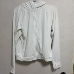 UNIQLO エアリズム　ホワイト パーカー Lサイズ