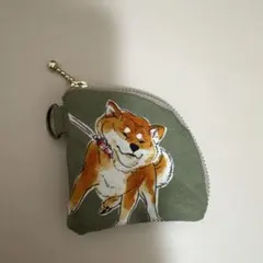 ハンドメイド　ミニポーチ