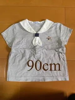 【再値下げ】familiar Tシャツ 90cm ファミリア 刺繍 セーラー