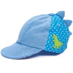 ☆ビッツ ベビー キャップ 46☆ブルー 恐竜 なりきり☆新品タグ付きのサムネイル