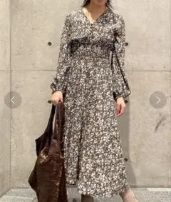 FRAY I.D ヴィンテージプリントワンピース