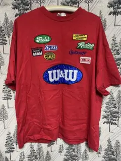 Tシャツ：レッド パッチデザイン