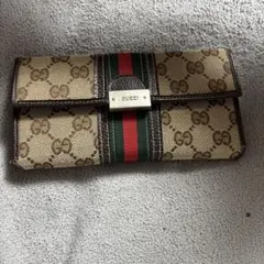 極美品 GUCCI グッチ 長財布 二つ折り PVC S8568 - メルカリ