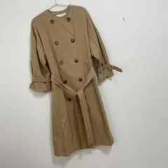 VIS 【撥水】【花粉ガード】ノーカラー袖ボリュームコート.17