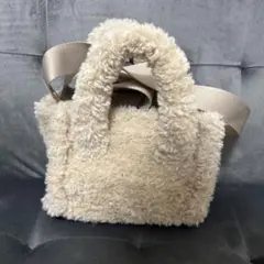 ボア トートバッグ