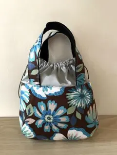 持ち手付き巾着バッグ